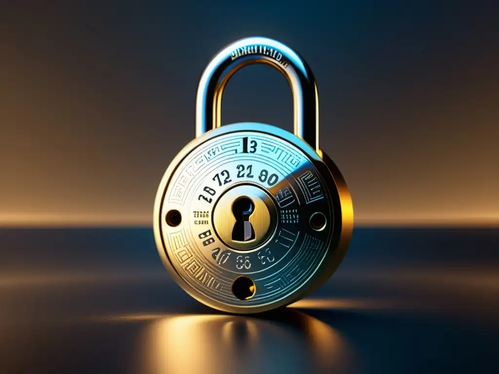 Padlock digital con detalles sofisticados Un candado sofisticado y minimalista con detalles en metal y pantalla digital, transmite seguridad y modernidad para ocultar versión WordPress hackers