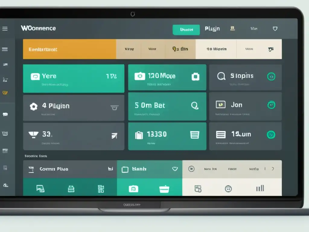 Captura detallada de un elegante panel de control de WooCommerce con los mejores plugins de 2022