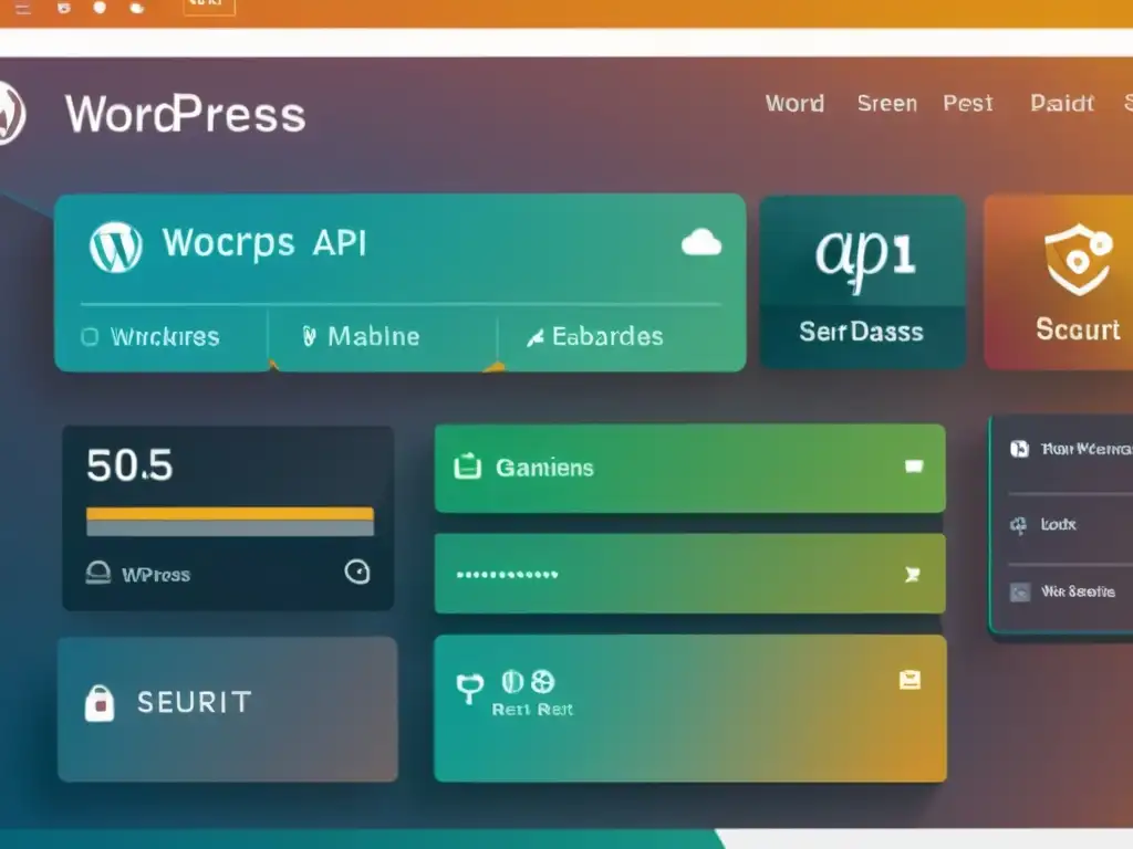 Implementación segura de API REST en WordPress Captura detallada de la configuración segura de la API REST en WordPress, destacando las mejores prácticas de seguridad