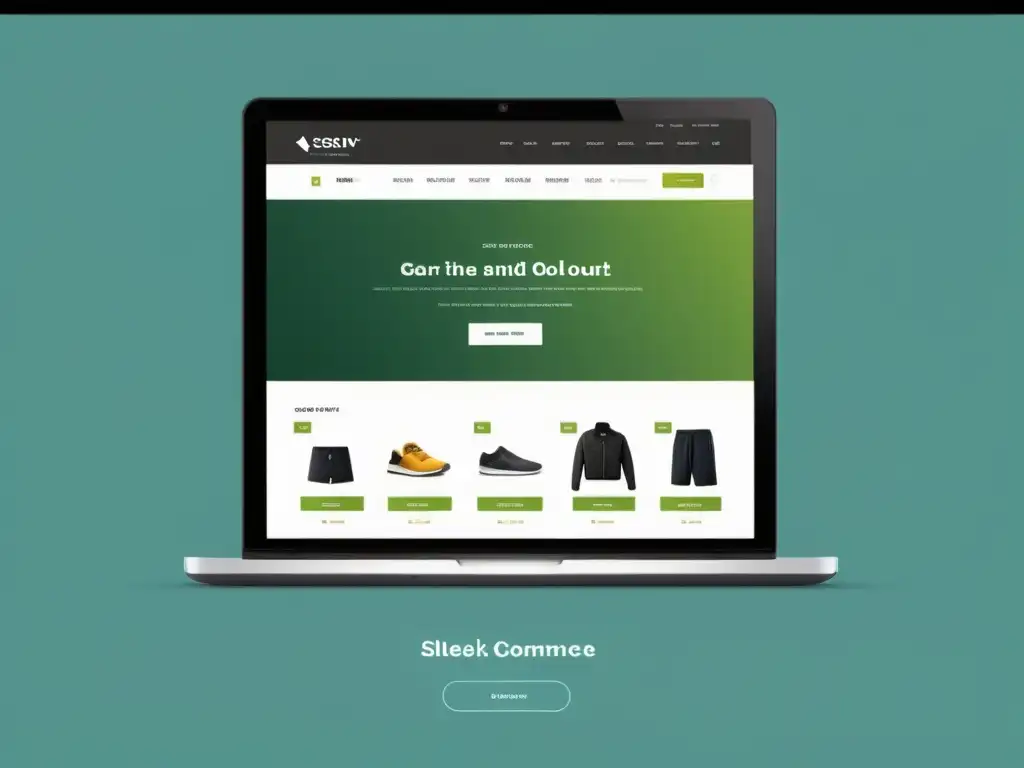 Interfaz de tienda online elegante y profesional con WooCommerce Captura de pantalla de una tienda online con configuración avanzada WooCommerce, diseño intuitivo y profesional, experiencia de usuario óptima