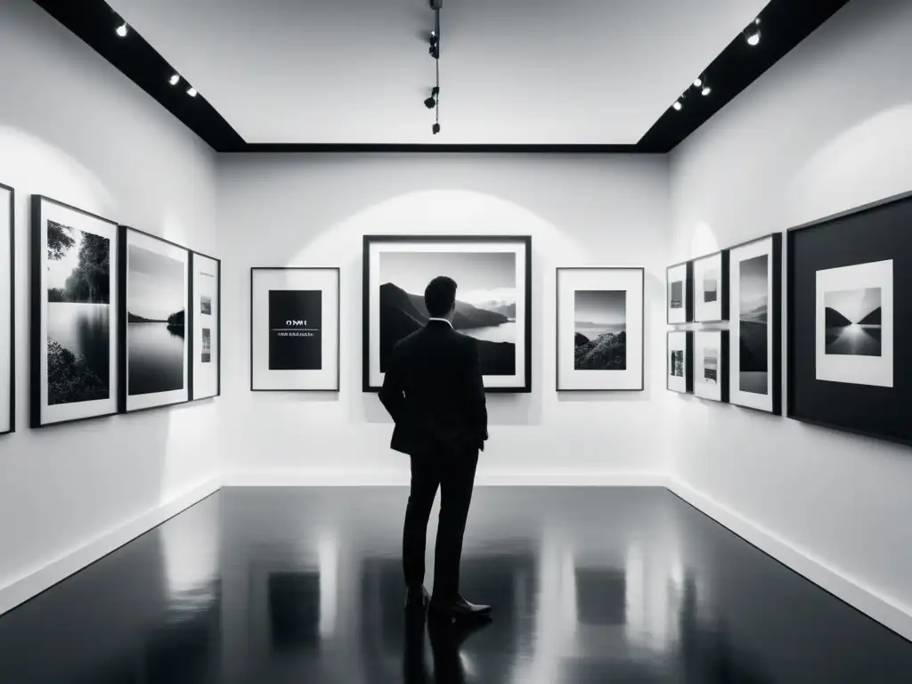 Animación SVG minimalista de galería de imágenes: moderna y dinámica Creación de galerías de imágenes animadas: Galería minimalista en blanco y negro con transiciones suaves entre imágenes profesionales