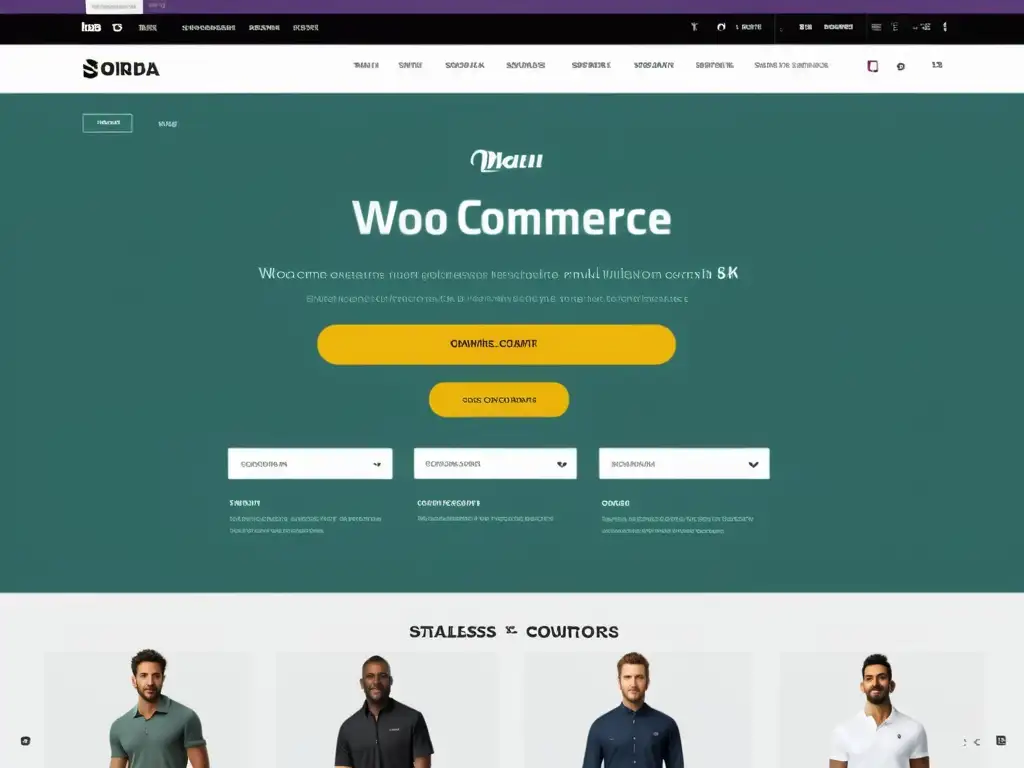 Creación tienda online multilingüe WooCommerce: interfaz profesional y atractiva, con navegación clara y opciones de idioma integradas
