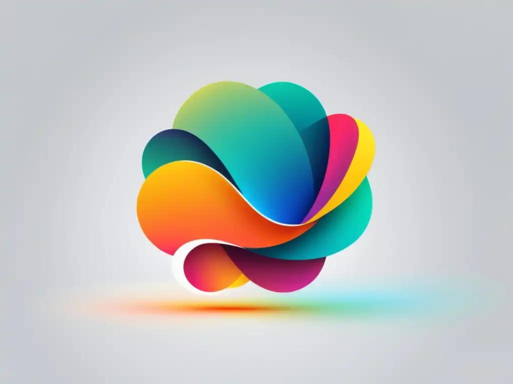 Impresionante ícono SVG dinámico: moderno, vibrante y sofisticado Diseño interactivo con JavaScript y SVG: un ícono dinámico, minimalista y moderno con formas orgánicas y colores vibrantes sobre fondo blanco