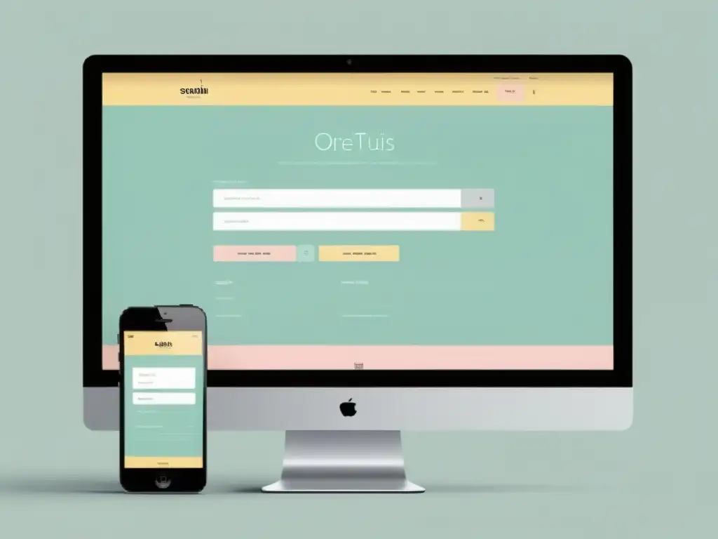 Diseño web minimalista y amigable: navegación intuitiva y atractiva Diseño de interfaces web intuitivas con líneas limpias, navegación sencilla y elementos amigables