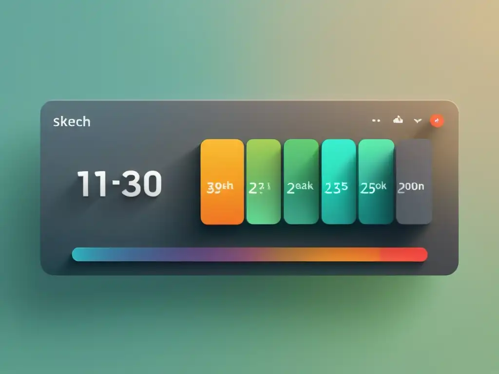 Diseño de interfaz minimalista en Sketch: profundidad y sofisticación en 8k Diseño de interfaz minimalista en Sketch con efectos de profundidad y sombra