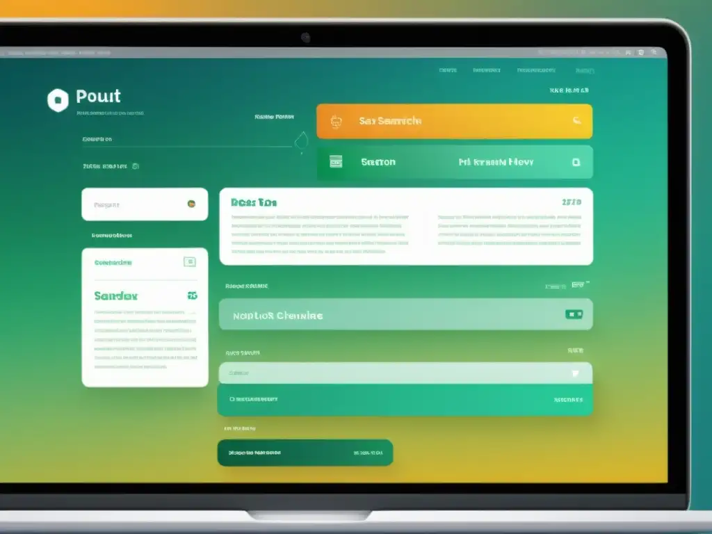 Diseño web moderno con microformatos Un diseño web detallado con microformatos para semántica web, destacando la organización y la experiencia del usuario