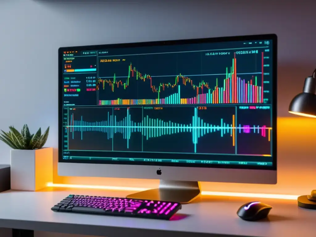 Entorno de programación ultradetallado y minimalista Un entorno de codificación FullStack, con líneas de código y gráficos de rendimiento en pantalla