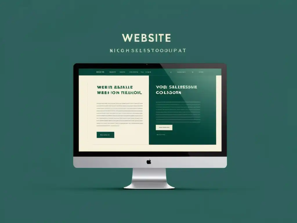 Diseño web minimalista con microformatos elegantes Captura la esencia del diseño web moderno y minimalista, destacando la integración elegante de microformatos para semántica web