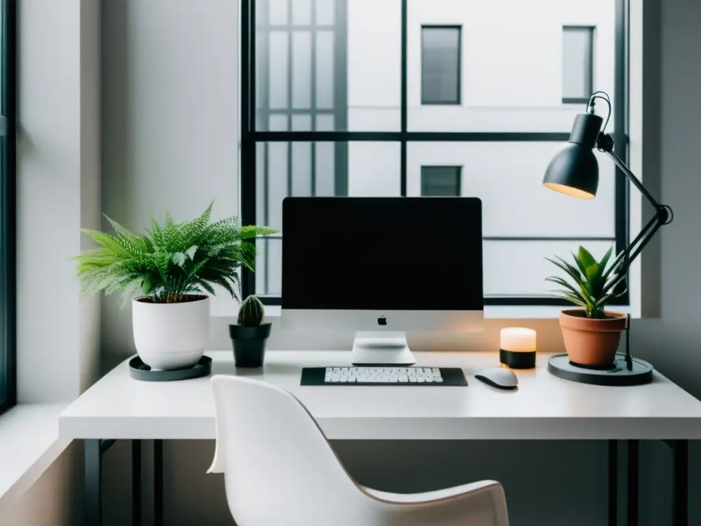 Espacio de codificación moderno: minimalismo y sofisticación Espacio de codificación moderno en 2023 para principiantes en Desarrollo FullStack: minimalista, sofisticado y lleno de luz natural