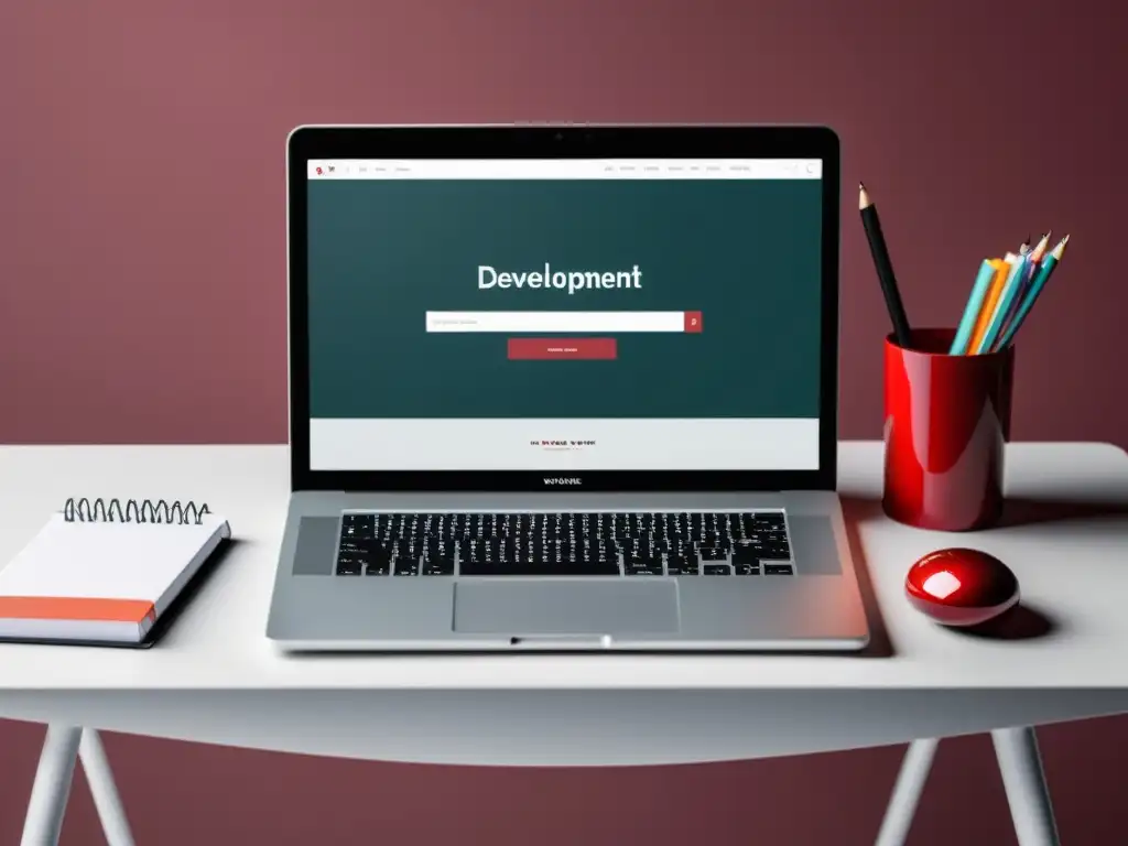 Espacio de trabajo web minimalista y moderno con Ruby on Rails Espacio de desarrollo web moderno con perspectivas de Ruby on Rails: minimalista, ordenado y profesional
