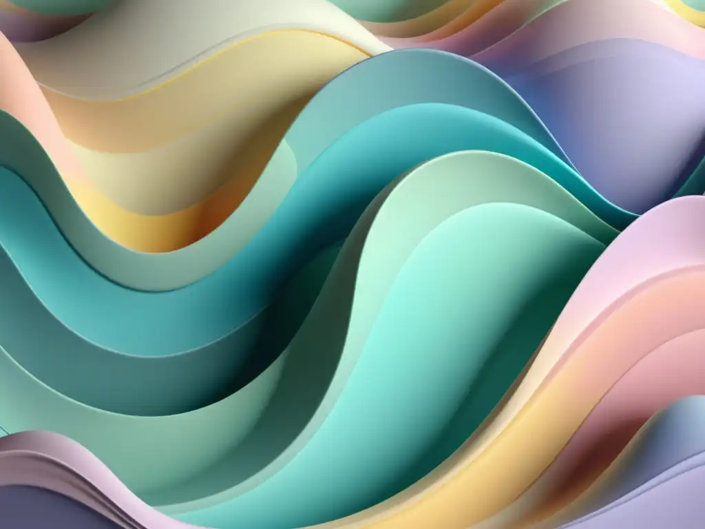 Ondas fluidas en SVG: Animación minimalista en colores pastel Animación SVG fluida con ondas suaves y colores pastel, creando un efecto visual relajante y profesional