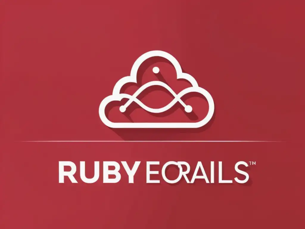 Gráfico elegante de estructura de base de datos Ruby on Rails Gráfica minimalista de estructura de base de datos en Ruby on Rails, transmite eficiencia y profesionalismo