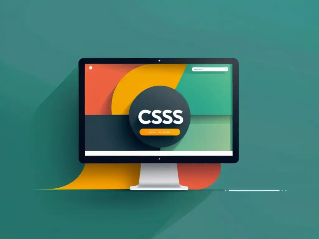 Diseño web dinámico: animaciones CSS minimalistas Una ilustración minimalista de un diseño web con animaciones CSS, mostrando elegancia y dinamismo