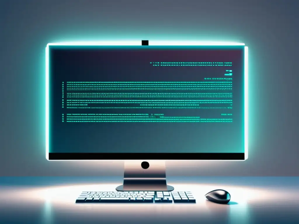 Ilustración minimalista de código Vyper en pantalla de ordenador Una ilustración minimalista de una pantalla de computadora mostrando líneas de código Vyper, con un diseño moderno y elegante