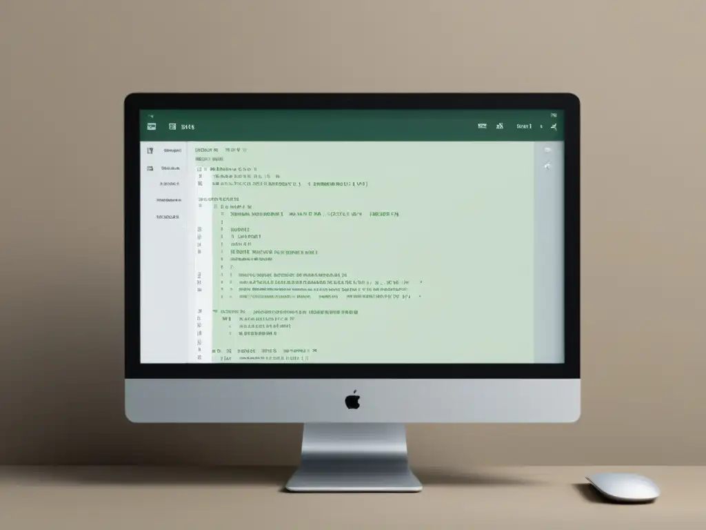 Editor de código JavaScript con interfaz moderna Imagen de pantalla de computadora con editor de código de Sequelize y TypeORM en un ambiente minimalista y moderno