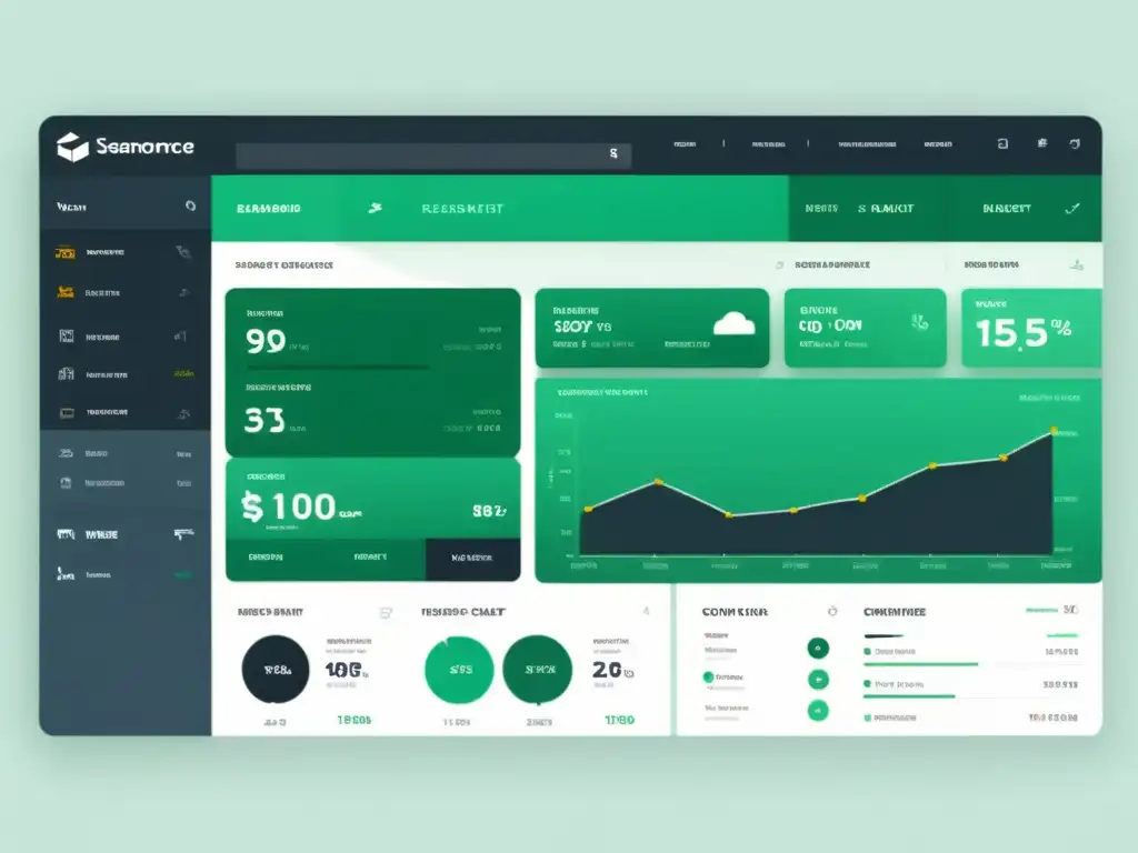 Panel CRM integrado con WooCommerce: eficiencia y profesionalismo Integración WooCommerce CRM clientes: Dashboard moderno y profesional con métricas clave y datos de clientes, en colores vibrantes y interfaz amigable