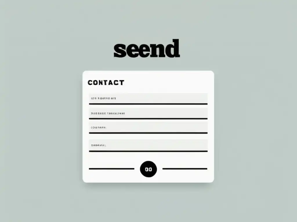 Formulario de Contacto Moderno y Minimalista para WordPress Integración formularios avanzados WordPress: Tema minimalista con formulario de contacto moderno y elegante