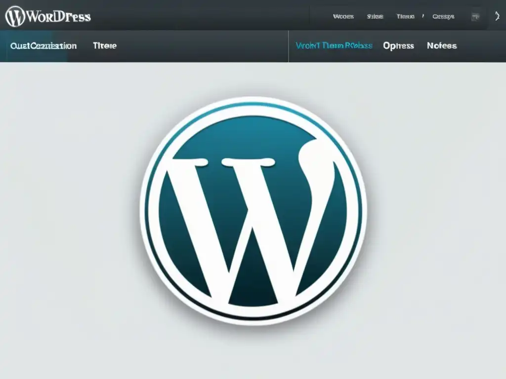 Interfaz personalizada de WordPress: sofisticación y funcionalidad Interfaz avanzada de personalización de temas WordPress con diseño minimalista y opciones de ganchos y filtros destacadas