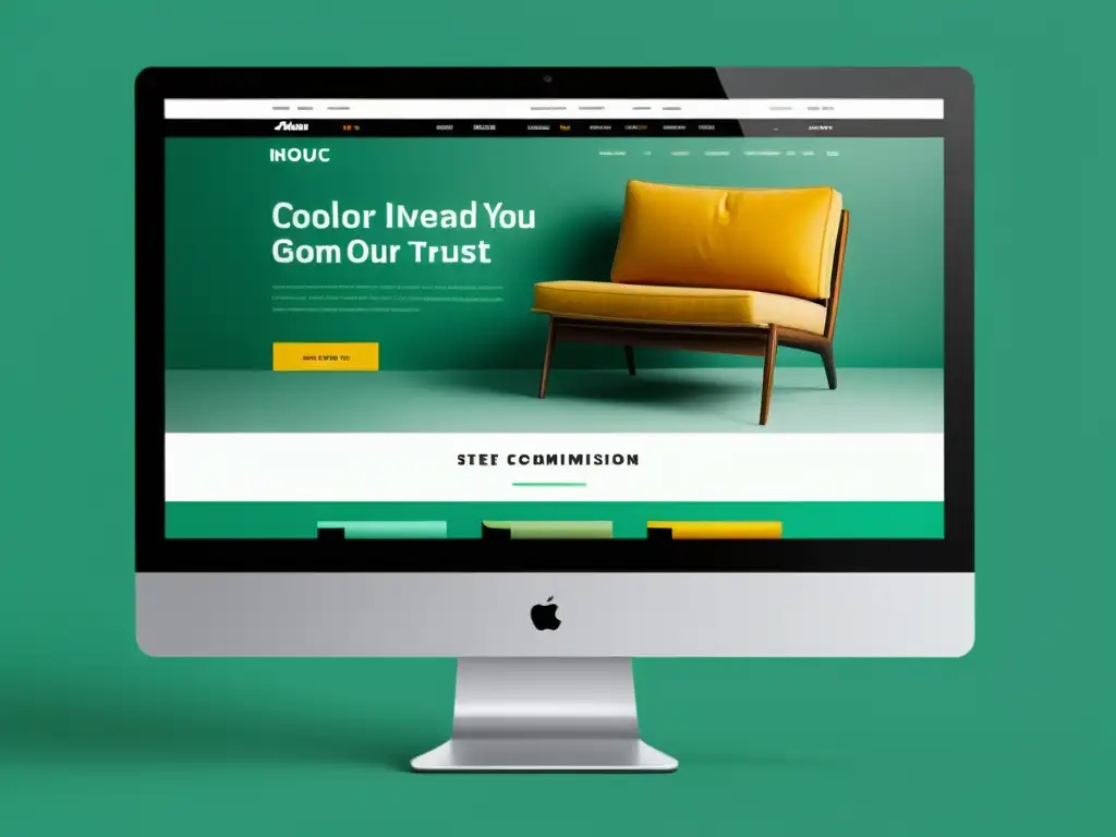Interfaz de ecommerce moderna y atractiva Interfaz de ecommerce moderna con psicología del color para atraer compradores en línea