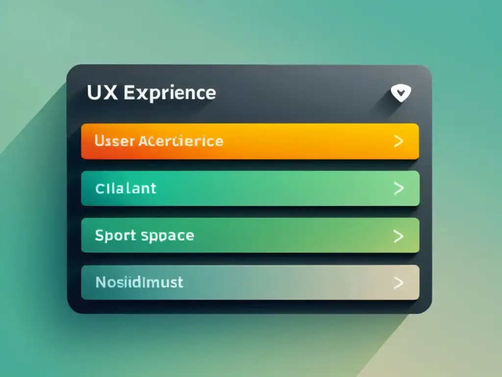 Diseño de Interfaz UX Minimalista y Elegante Interfaz minimalista y elegante para diseño UX, con líneas limpias, navegación intuitiva y mapeo de experiencias