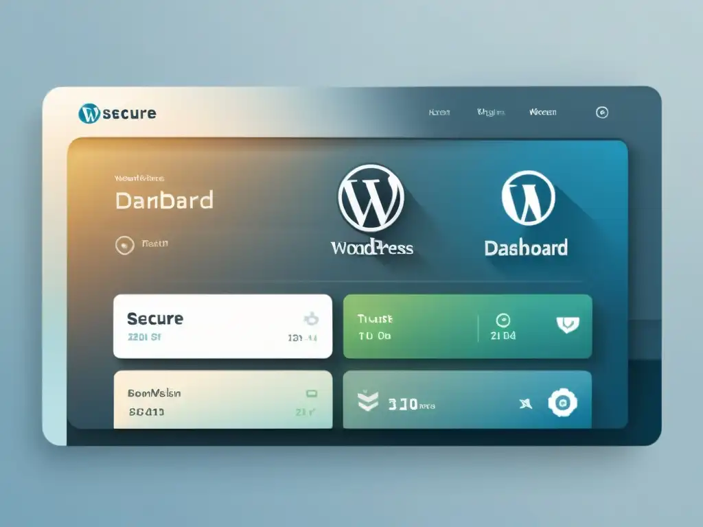 Panel de control WordPress: Desarrollo de plugins seguro en 8k Interfaz de WordPress minimalista con énfasis en el desarrollo seguro de plugins