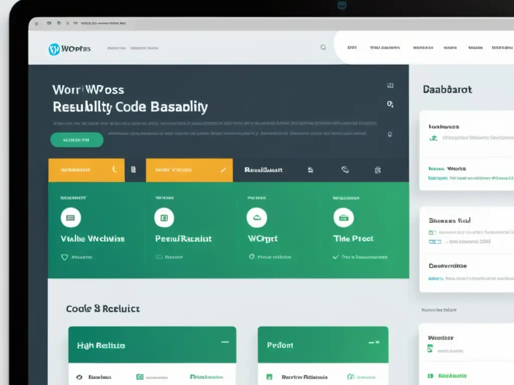 Dashboard WordPress: Reutilización eficiente de código Interfaz moderna de WordPress con múltiples pestañas de proyectos abiertas, destacando la reutilización de código en WordPress