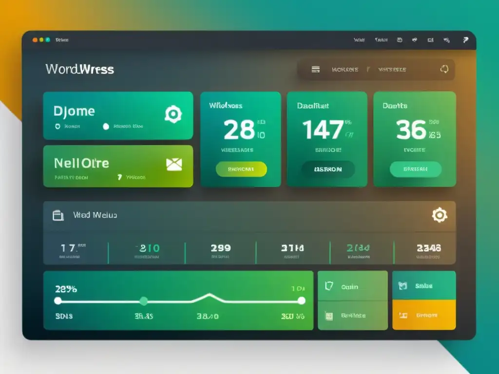 Interfaz de WordPress personalizada con diseño moderno y elegante Interfaz de administración WordPress personalizada con diseño moderno y profesional