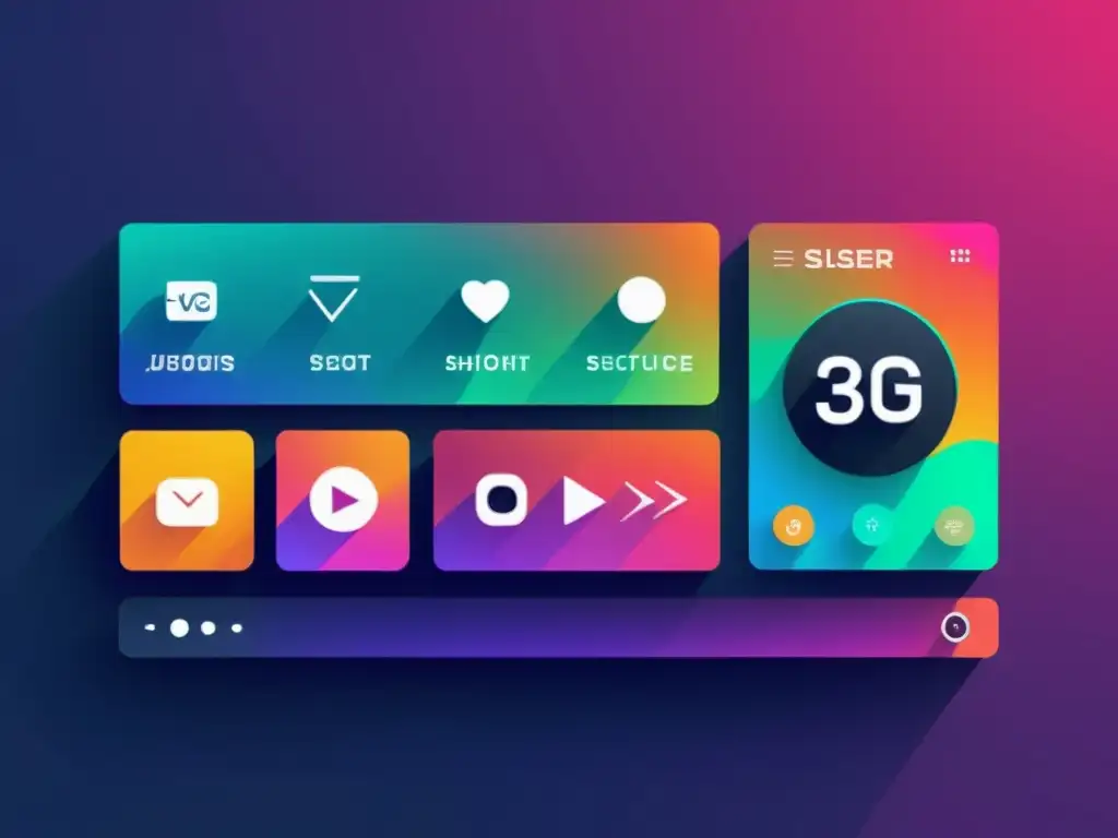 Interfaz de usuario futurista y vibrante: SVG y JavaScript Interfaz de usuario animada SVG con diseño profesional y moderno