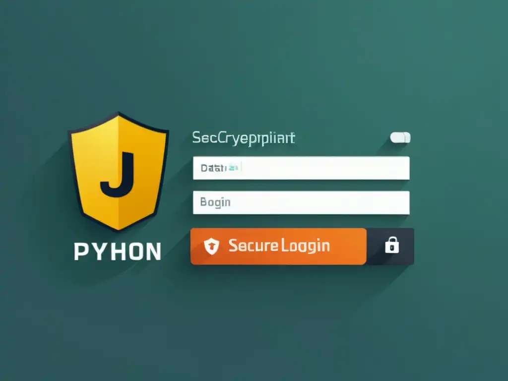 Interfaz web 8k: diseño minimalista y seguridad Una interfaz web moderna y elegante con diseño minimalista que representa la ciberseguridad aplicada a desarrollo web