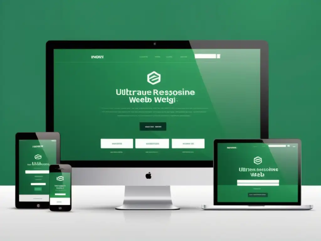 Diseño web moderno y responsive en alta resolución Interfaz web moderna y responsiva para mejorar rendimiento sitio web responsivo