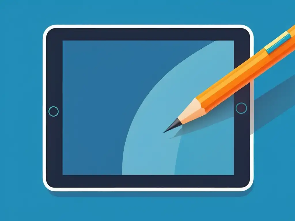 Vector geométrico: precisión con stylus y tablet Mano sostiene un lápiz creando formas geométricas precisas en una tableta digital, mostrando la versatilidad de las herramientas vectoriales en Sketch