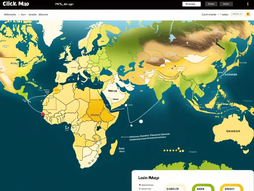 Mapa de imagen HTML interactivo con zonas clicables y diseño limpio, demostrando la facilidad de navegación