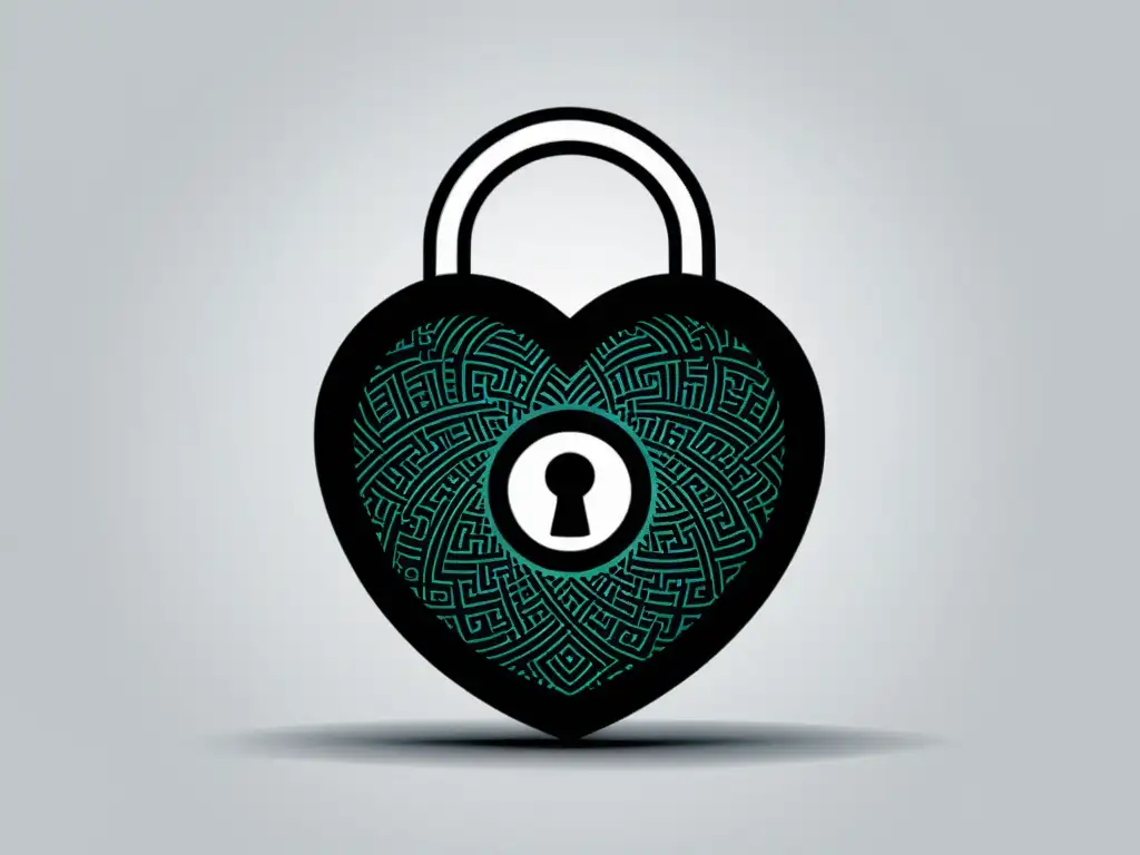 Ilustración minimalista de candado: seguridad para API REST de WordPress Ilustración minimalista de un candado con patrones intrincados, simbolizando seguridad y protección API REST de WordPress