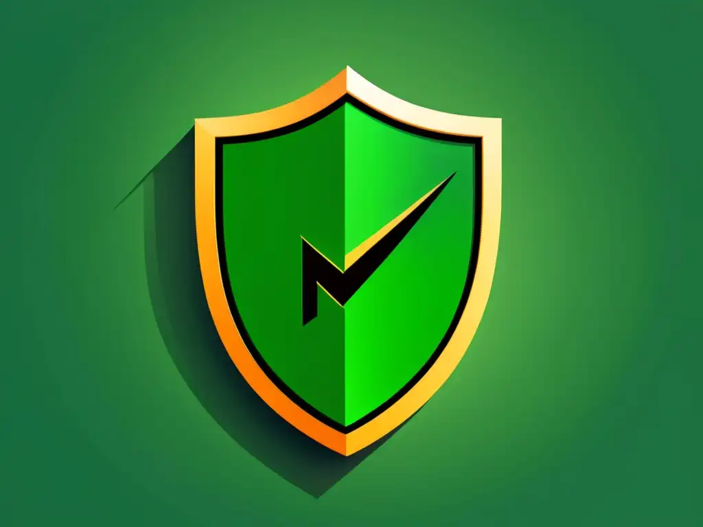 Mejora del ranking web: HTTPS protege y eleva Una ilustración minimalista muestra el impacto de HTTPS en SEO con un escudo sobre el ranking, flechas verdes indican crecimiento