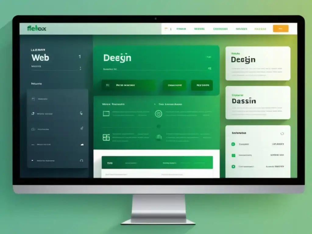 Flexbox: Impacto visual y versatilidad en diseño web Vista detallada de diseño web comparativa Bootstrap Grid vs Flexbox, demostrando su versatilidad y limitaciones en un diseño minimalista y profesional
