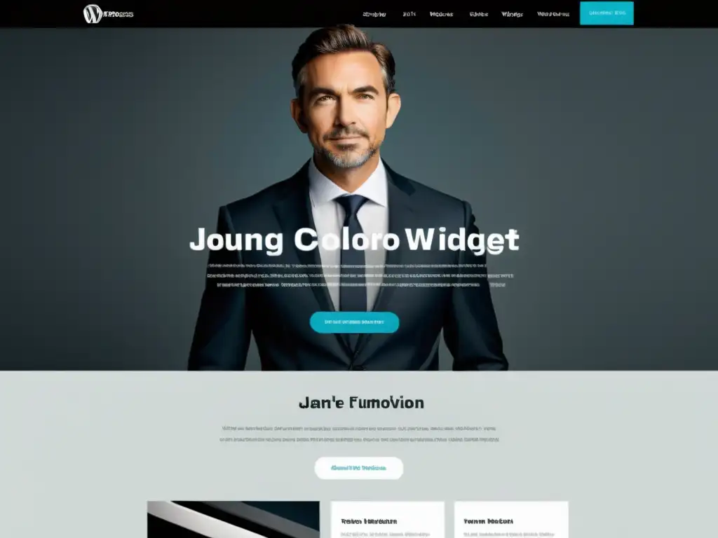 Diseño personalizado de widget WordPress: profesional y sofisticado Widget personalizado de WordPress con diseño moderno y profesional, integrado de forma sencilla en la interfaz